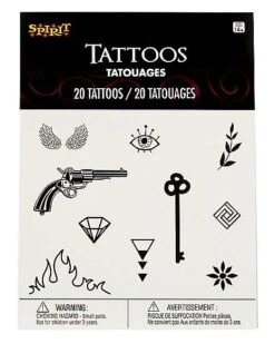 Mini Temporary Tattoos - 20 Pack -Online Halloween Costumes 01473982 d