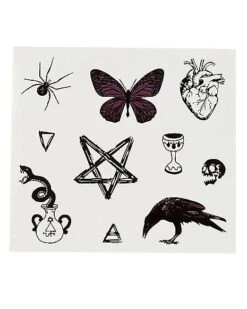 Gothic Temporary Tattoos -Online Halloween Costumes 01473990 c