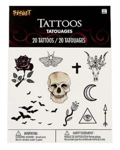 Gothic Temporary Tattoos -Online Halloween Costumes 01473990 d