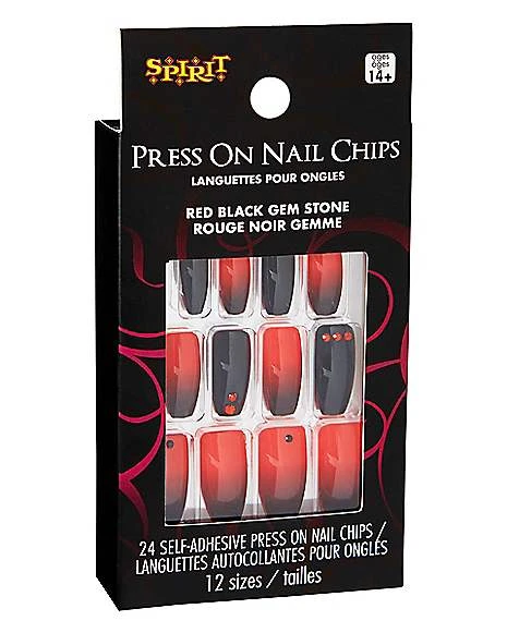 Red And Black Press On Nails 3 Red And Black Press On Nails - Image 3
