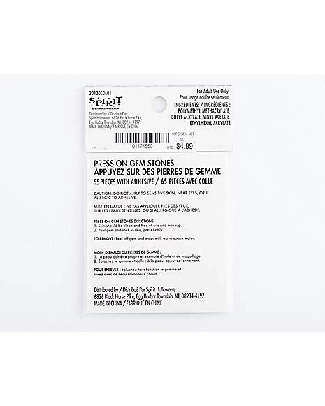 Clear Press On Gem Stones 65 Piece Set 2 Clear Press On Gem Stones 65 Piece Set - Image 2