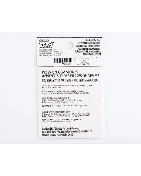 Neon Press On Gem Stones 180 Piece Set 2 Neon Press On Gem Stones 180 Piece Set - Image 2