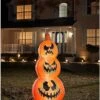4 Ft LED Pumpkin Stack Inflatable Decoration
