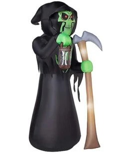 8 Ft Grim Reaper Inflatable Decoration 12 8 Ft Grim Reaper Inflatable Decoration -Online Halloween Costumes 01476670 f