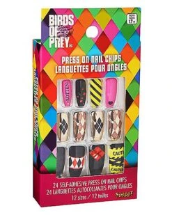 Harley Quinn Press On Nails - Birds Of Prey -Online Halloween Costumes 01486414 c