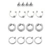 16 Piece Clip On Punk Jewelry Set