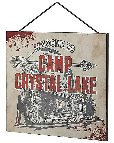 Welcome To Camp Crystal Lake Sign - Friday The 13th 2 Welcome To Camp Crystal Lake Sign - Friday The 13th - Image 2