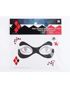 Harley Quinn Peel And Stick Face Tattoo Decals - DC Comics 7 Harley Quinn Peel And Stick Face Tattoo Decals - DC Comics -Online Halloween Costumes 01497742 d