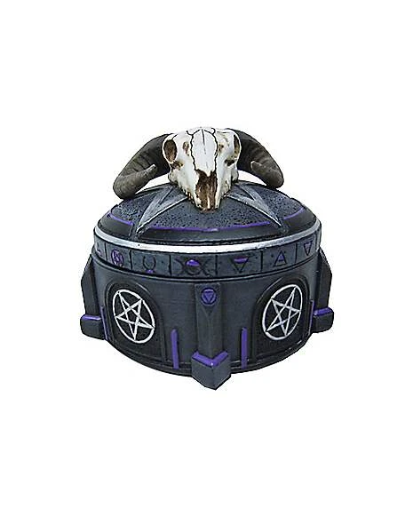 Mystical Arts Ram Skull Trinket Box 2 Mystical Arts Ram Skull Trinket Box - Image 2