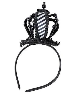 Black And White Mini Queen Crown Headband
