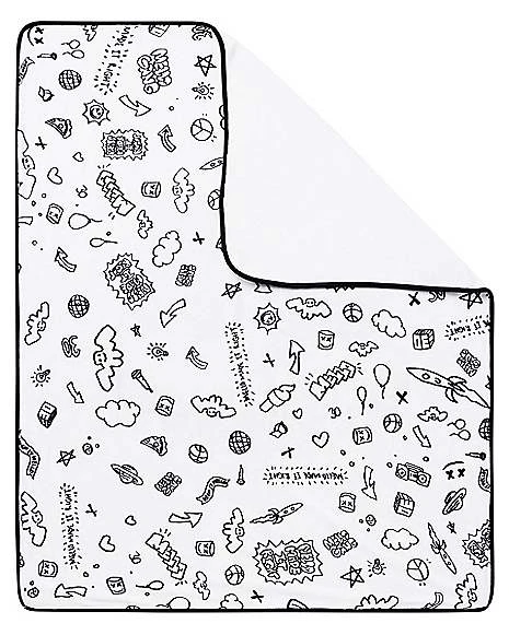 Marshmello Reversible Fleece Blanket 4 Marshmello Reversible Fleece Blanket - Image 4