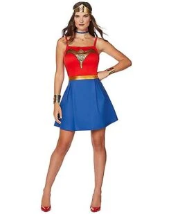 Adult Wonder Woman Dress - Wonder Woman -Online Halloween Costumes 01508563 c