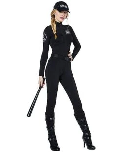 Adult Swat Catsuit Plus Size Costume
