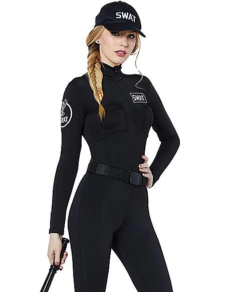 Adult Swat Catsuit Plus Size Costume 3 Adult Swat Catsuit Plus Size Costume - Image 3
