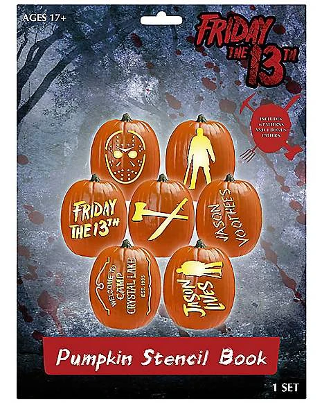 Friday The 13th Pumpkin Stencil Book 1 Friday The 13th Pumpkin Stencil Book