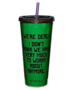 We're Dead Beetlejuice Cup With Straw -Online Halloween Costumes 01517432 c