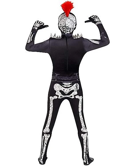Kids Punk Skeleton Skin Suit Costume 2 Kids Punk Skeleton Skin Suit Costume - Image 2