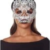 White Metal Skeleton Eye Mask