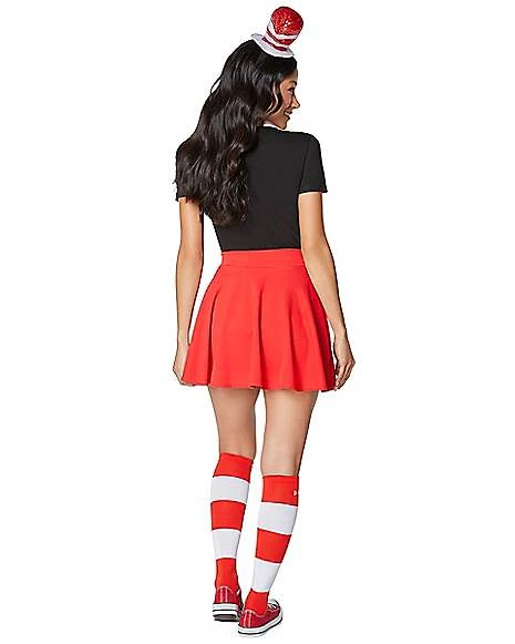 Adult Cat In The Hat Costume Kit - Dr. Seuss 2 Adult Cat In The Hat Costume Kit - Dr. Seuss - Image 2