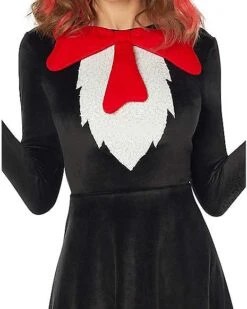 Adult Cat In The Hat Dress - Dr. Seuss -Online Halloween Costumes 01532423 c