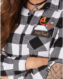 Adult Flannel Shirt - Trick 'r Treat -Online Halloween Costumes 01532589 d