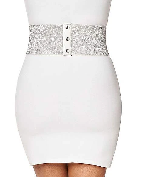 Silver Rhinestone Waist Cincher 2 Silver Rhinestone Waist Cincher - Image 2