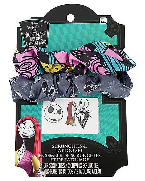 The Nightmare Before Christmas Scrunchies And Temporary Tattoos 2 The Nightmare Before Christmas Scrunchies And Temporary Tattoos - Image 2
