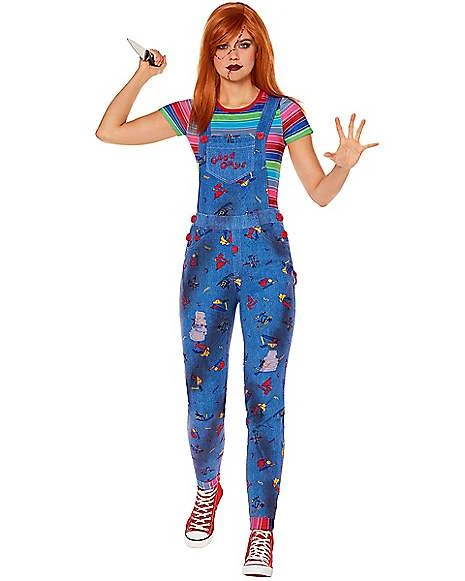 Adult Chucky Overalls Costume 1 Adult Chucky Overalls Costume