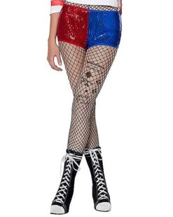 Adult Harley Quinn Sequin Shorts - Suicide Squad -Online Halloween Costumes 01545961 c