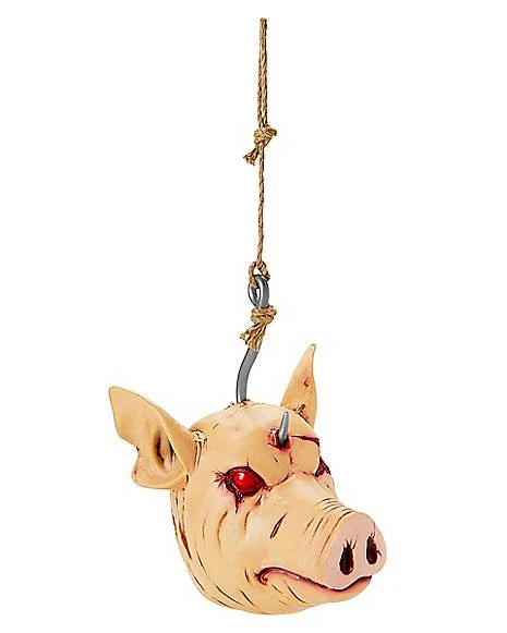 Hanging Severed Pig Head 1 Hanging Severed Pig Head