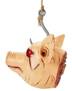 Hanging Severed Pig Head 7 Hanging Severed Pig Head -Online Halloween Costumes 01546308 c