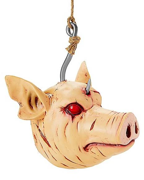 Hanging Severed Pig Head 4 Hanging Severed Pig Head - Image 4