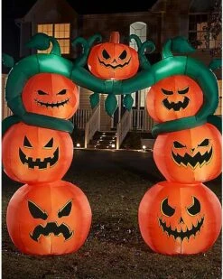 9 Ft Light-Up Jack-O'-Lantern Archway Inflatable Decoration