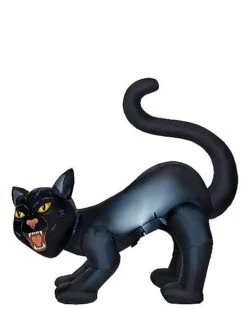 4 Ft Light-Up Scary Cat Inflatable - Decorations -Online Halloween Costumes 01547488 c