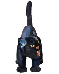 4 Ft Light-Up Scary Cat Inflatable - Decorations -Online Halloween Costumes 01547488 e