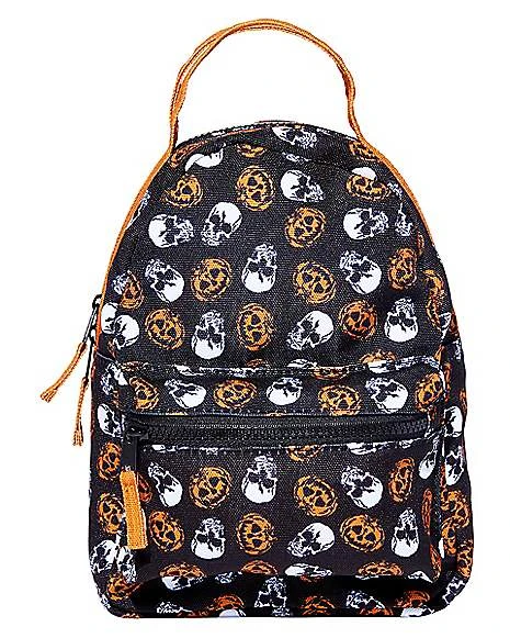 Skull And Pumpkin Mini Backpack 1 Skull And Pumpkin Mini Backpack