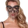 Rhinestone Fringe Eye Mask