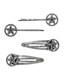 Pentagram Hair Clips