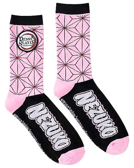 Nezuko Kamado Crew Socks - Demon Slayer 1 Nezuko Kamado Crew Socks - Demon Slayer
