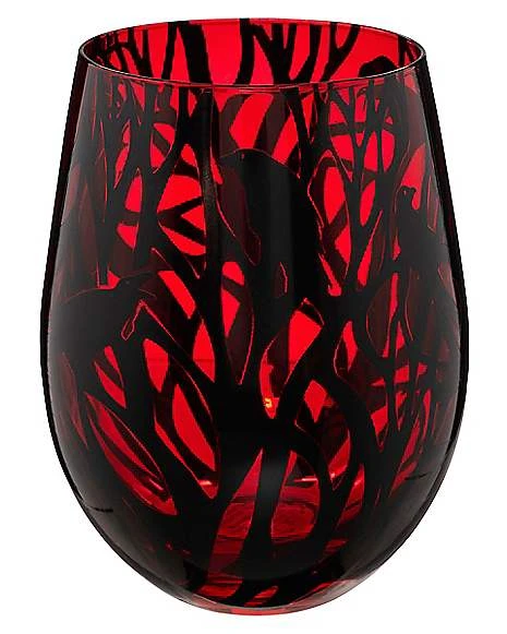 Gothic Noir Raven Stemless Glass - 18 Oz. 1 Gothic Noir Raven Stemless Glass - 18 Oz.