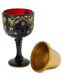 Gothic Noir Skull Goblet 7 Gothic Noir Skull Goblet -Online Halloween Costumes 01564483 d