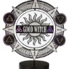 Spinning Bad Witch Good Witch Tabletop Sign