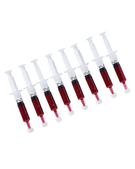 Blood Slime Syringes - 8 Pack 1 Blood Slime Syringes - 8 Pack