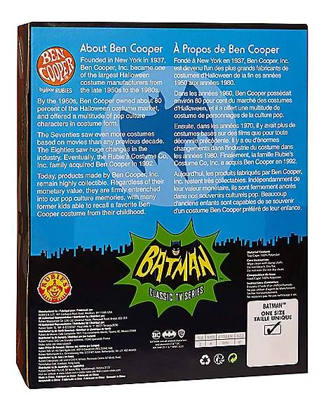 Adult Classic Batman Costume Kit - Ben Cooper 2 Adult Classic Batman Costume Kit - Ben Cooper - Image 2