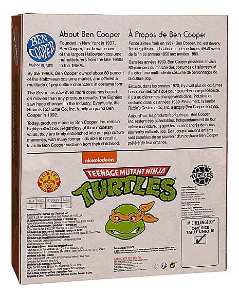 Adult Michelangelo Teenage Mutant Ninja Turtles Costume Kit - Ben Coop 2 Adult Michelangelo Teenage Mutant Ninja Turtles Costume Kit - Ben Coop - Image 2