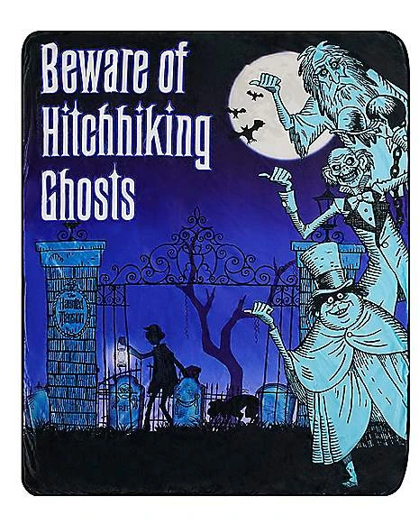 Hitchhiking Ghosts The Haunted Mansion Fleece Blanket - Disney 1 Hitchhiking Ghosts The Haunted Mansion Fleece Blanket - Disney