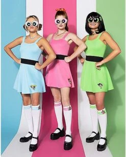 Adult Bubbles Costume - The Powerpuff Girls -Online Halloween Costumes 01572502 c