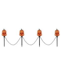 Light-Up LED Jack-O-Lantern Pathway Markers -Online Halloween Costumes 01573914 d