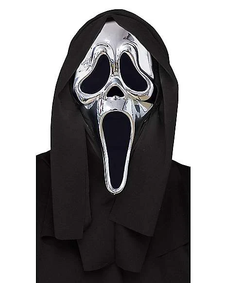 Kids Chrome Ghost Face Full Mask 1 Kids Chrome Ghost Face Full Mask