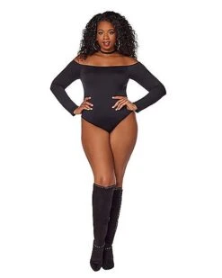 Online Halloween Costumes 21 Off The Shoulder Plus Size Bodysuit